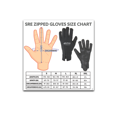 SRE Gloves Size Chart